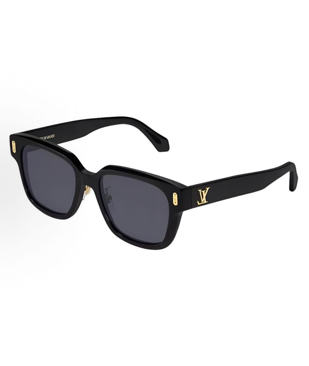 LOUIS VUITTON Черные пластиковые солнцезащитные очки, фото 5