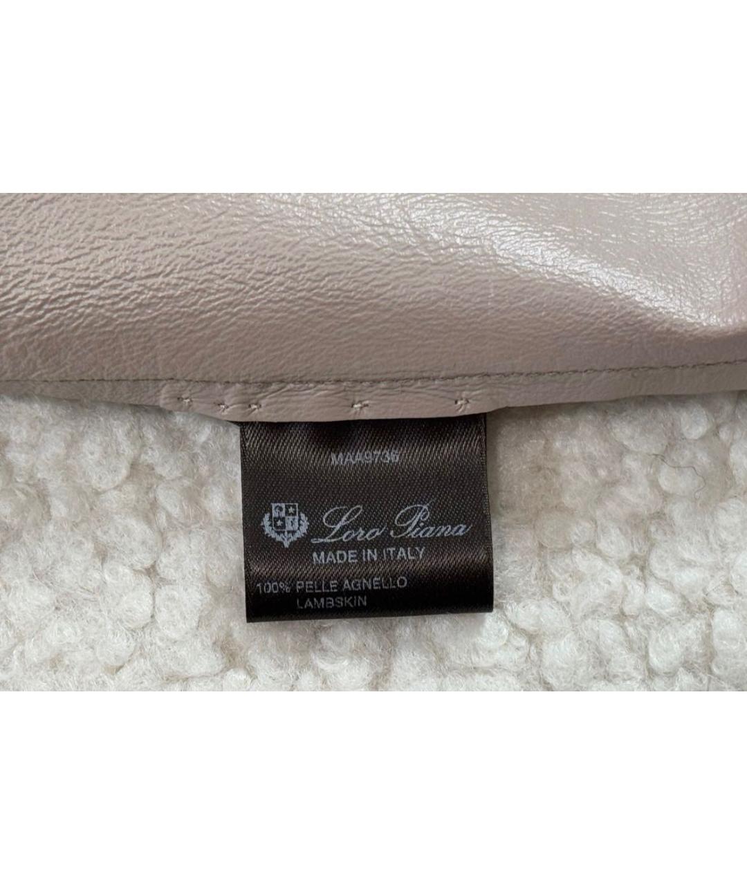 LORO PIANA Бордовая кожаная куртка, фото 8