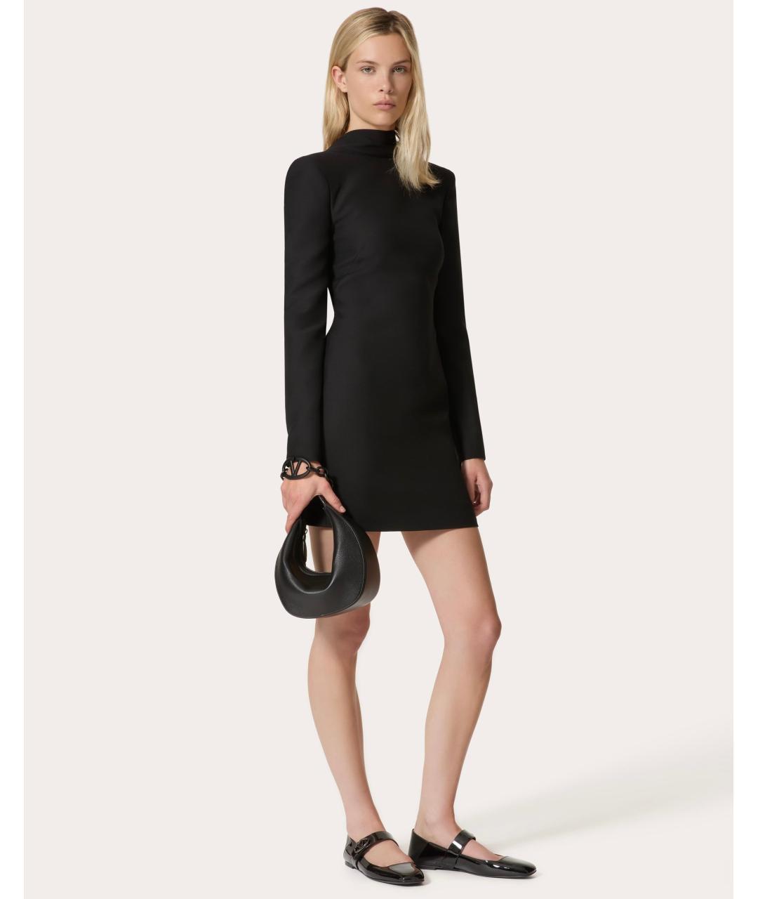 VALENTINO Черное коктейльное платье, фото 3