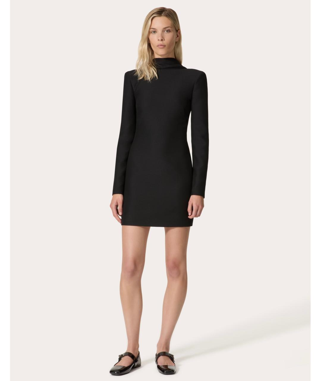 VALENTINO Черное коктейльное платье, фото 2