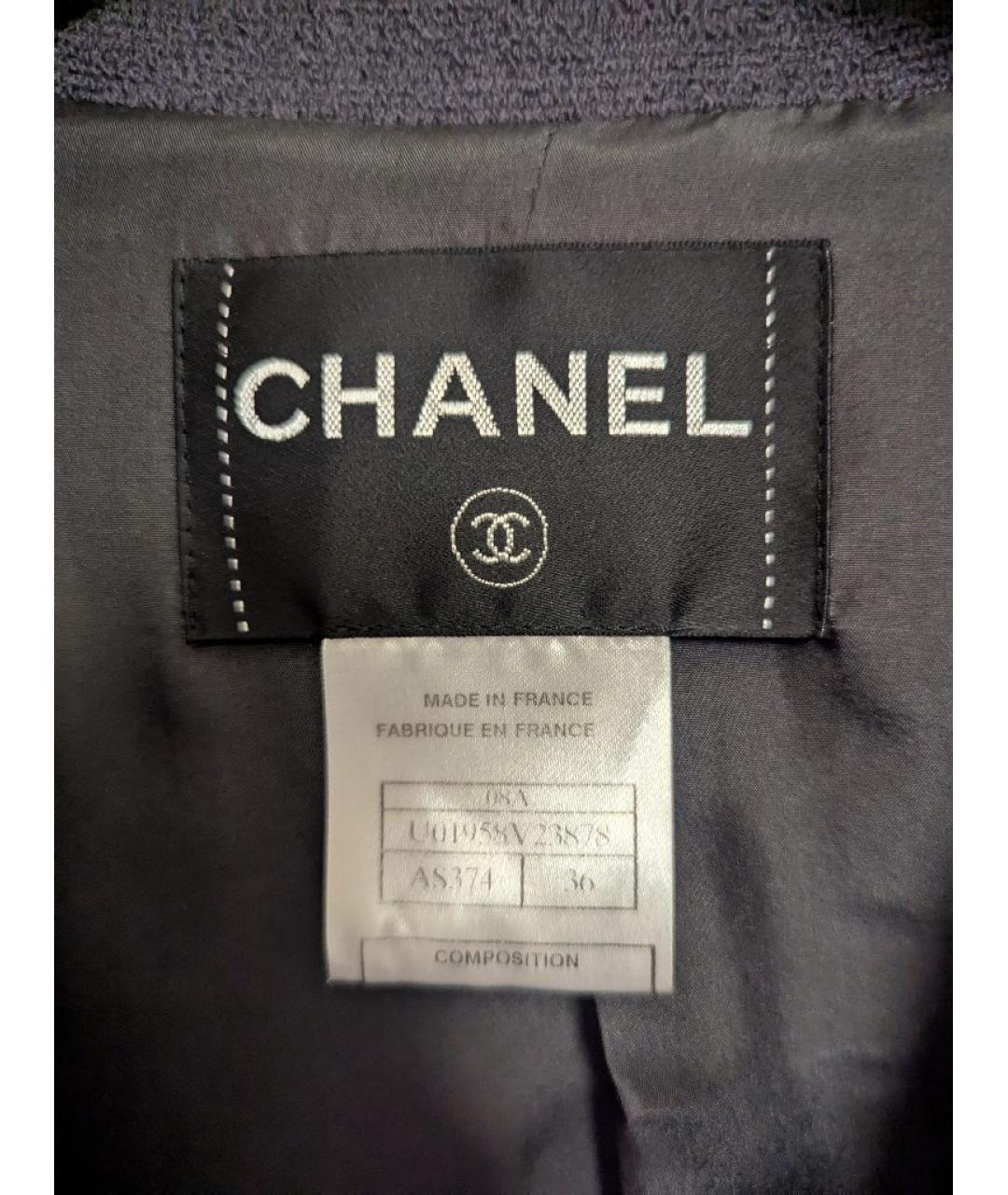 CHANEL Антрацитовый жакет/пиджак, фото 3