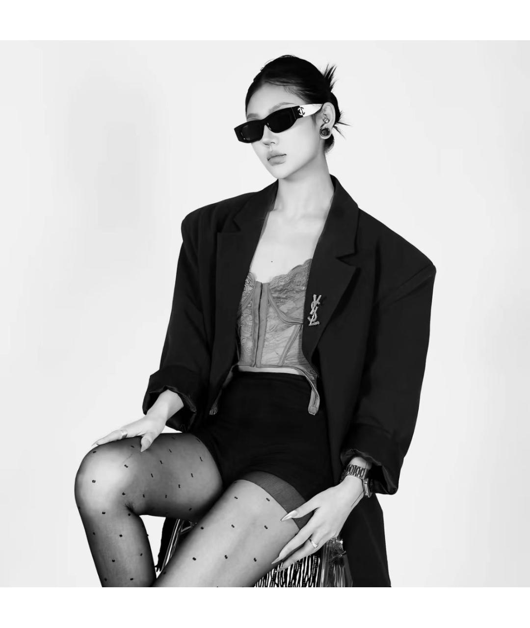 CHANEL Мульти пластиковые солнцезащитные очки, фото 3