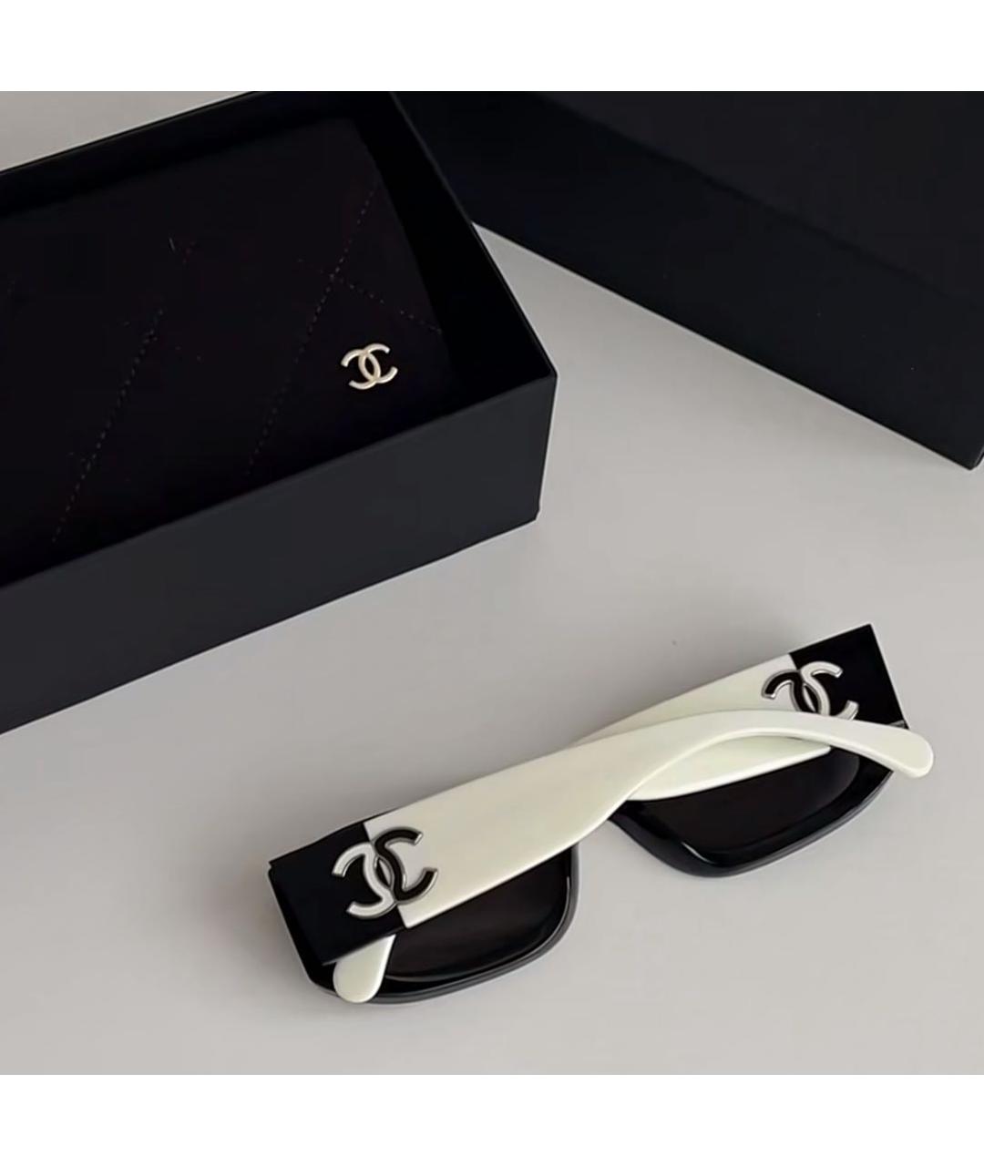 CHANEL Мульти пластиковые солнцезащитные очки, фото 6