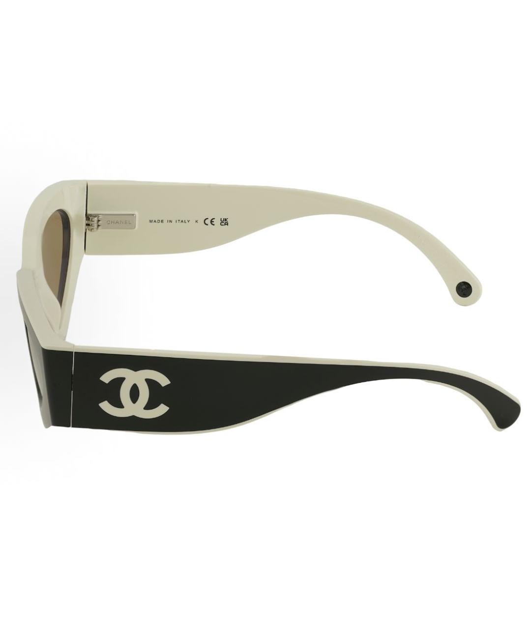 CHANEL Черные пластиковые солнцезащитные очки, фото 3