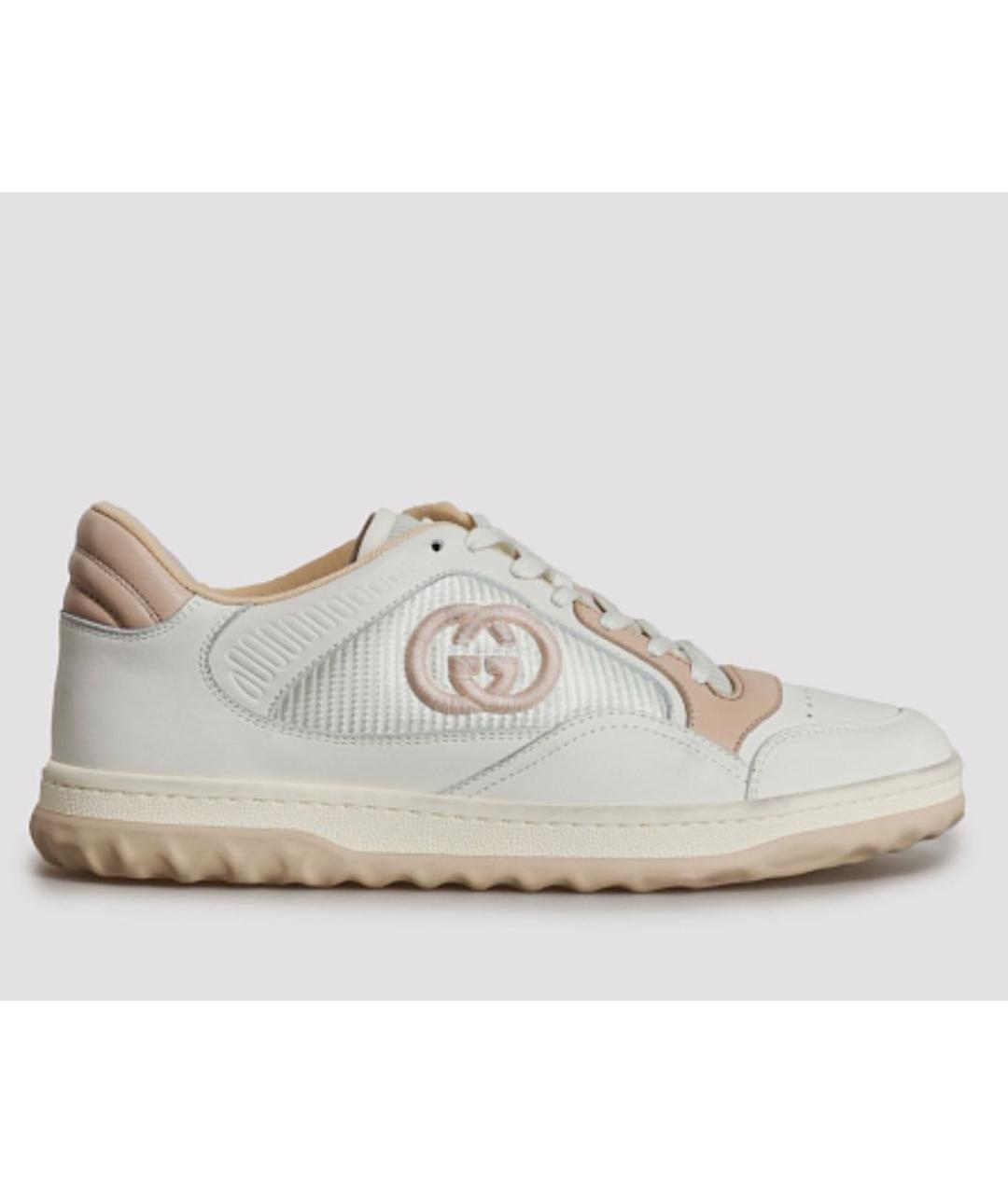GUCCI Белые кожаные кроссовки, фото 9