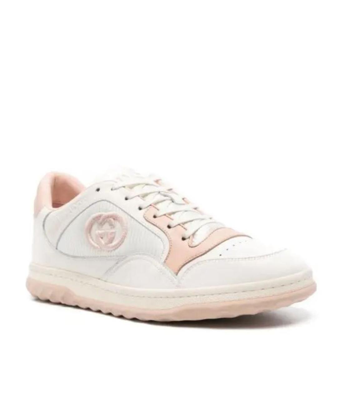 GUCCI Белые кожаные кроссовки, фото 8