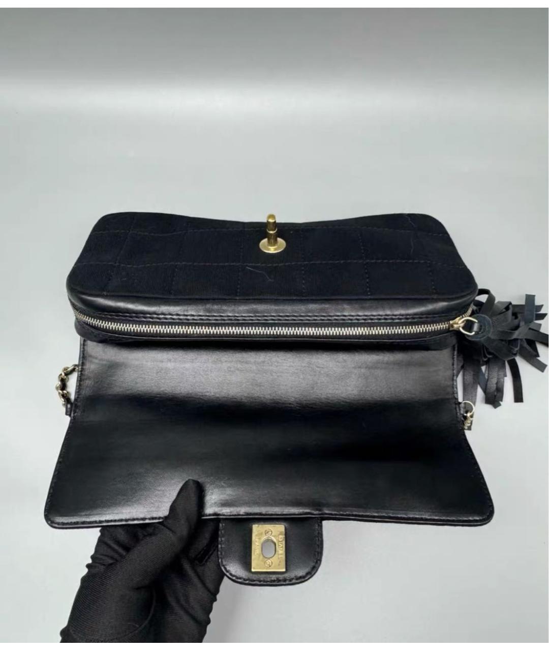 CHANEL Черная замшевая сумка через плечо, фото 4
