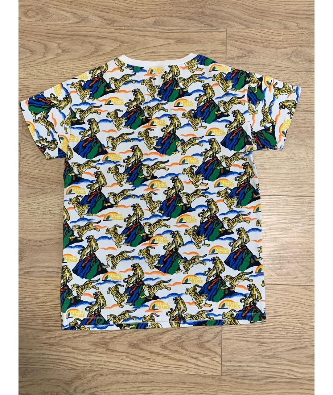 KENZO Мульти хлопковая детская футболка, фото 2