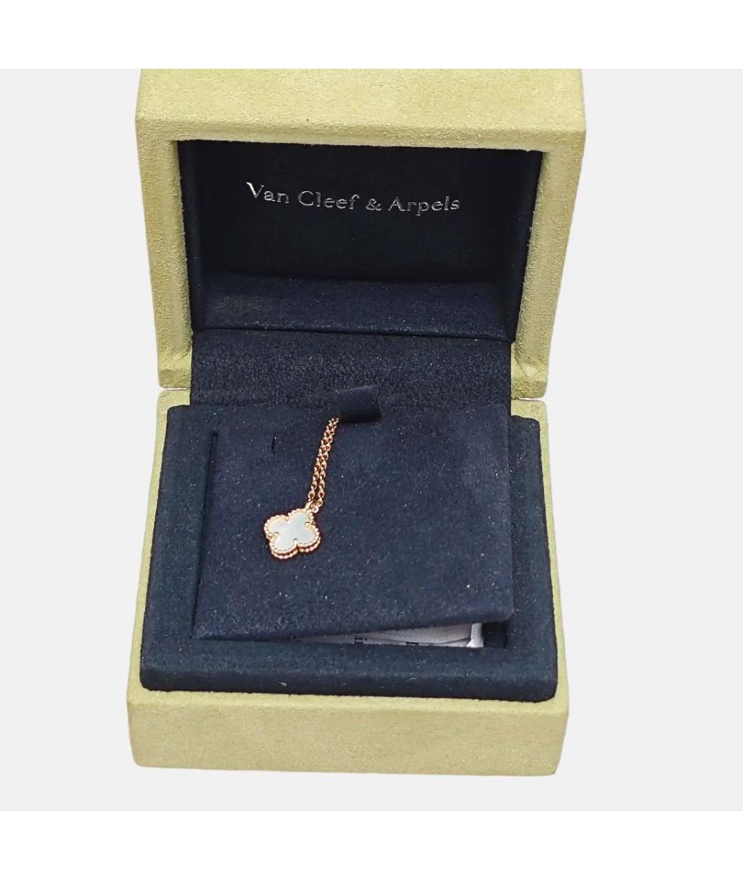 VAN CLEEF & ARPELS Белая подвеска из желтого золота, фото 2