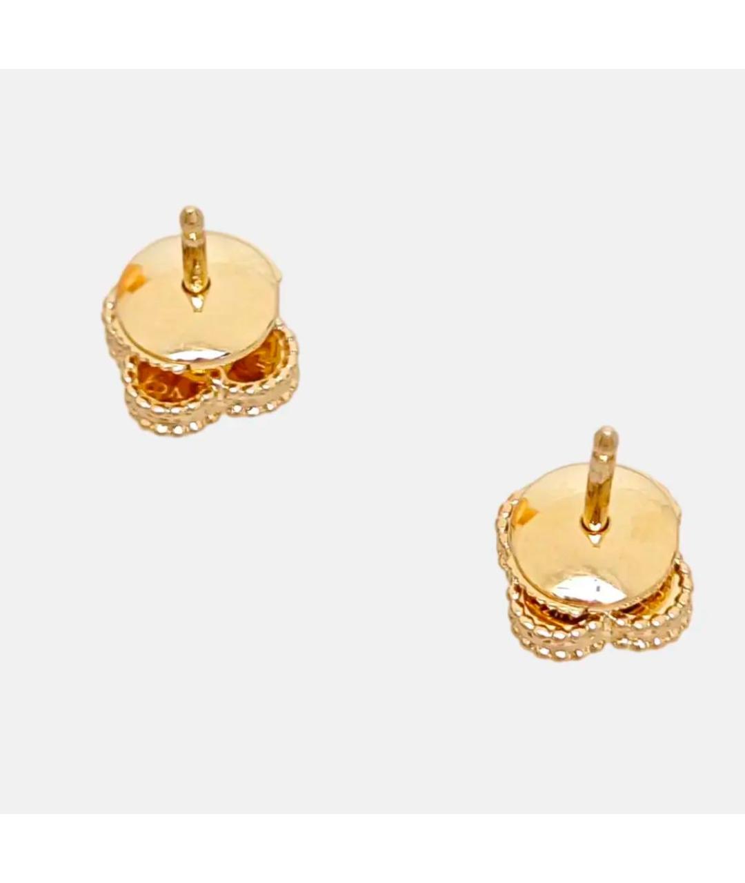 VAN CLEEF & ARPELS Белые серьги из желтого золота, фото 2