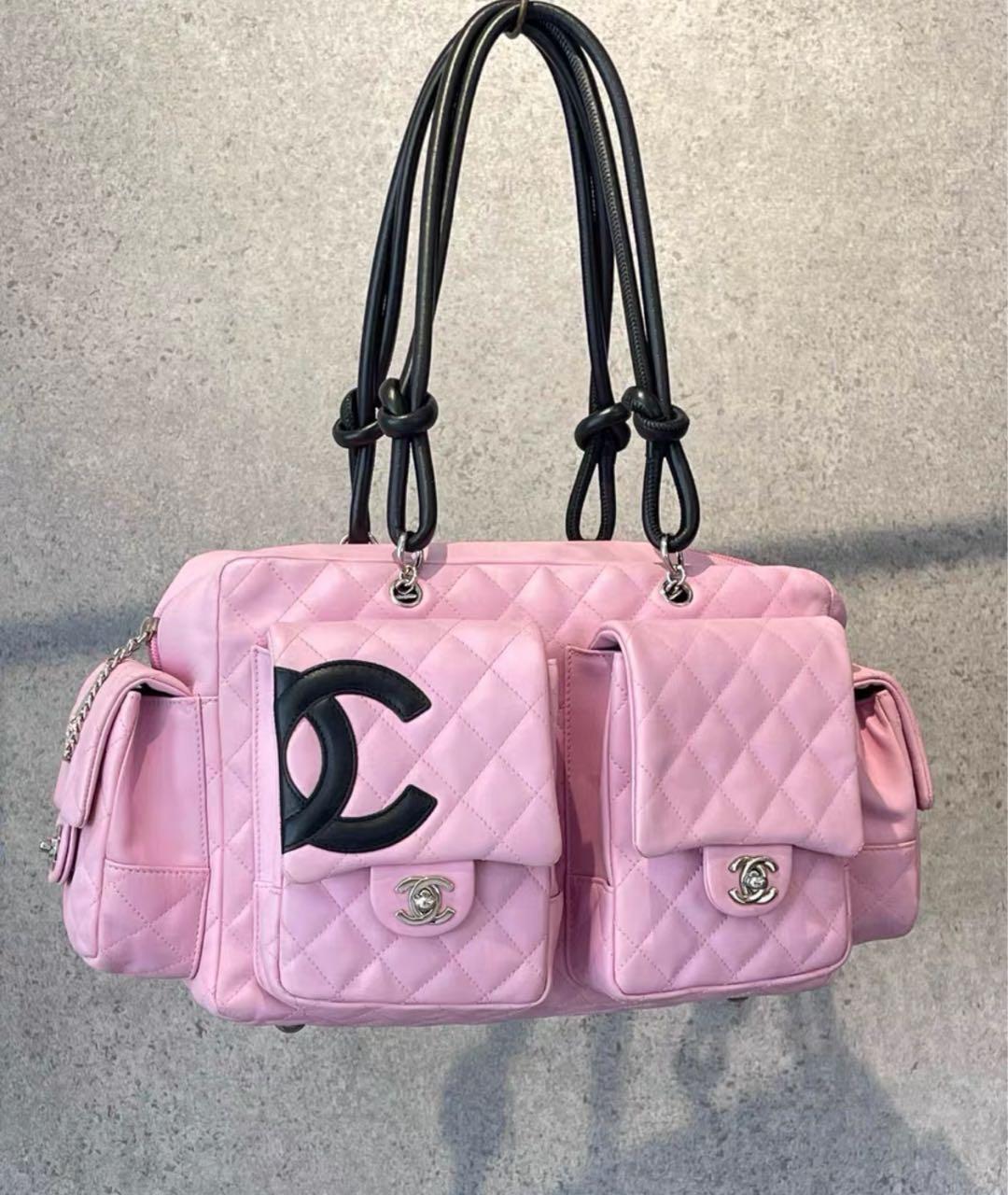 CHANEL Розовая кожаная сумка тоут, фото 2