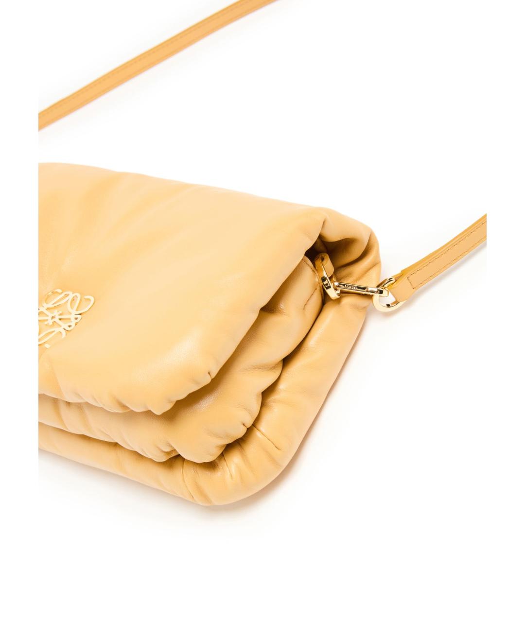 LOEWE Коричневая кожаная сумка через плечо, фото 5