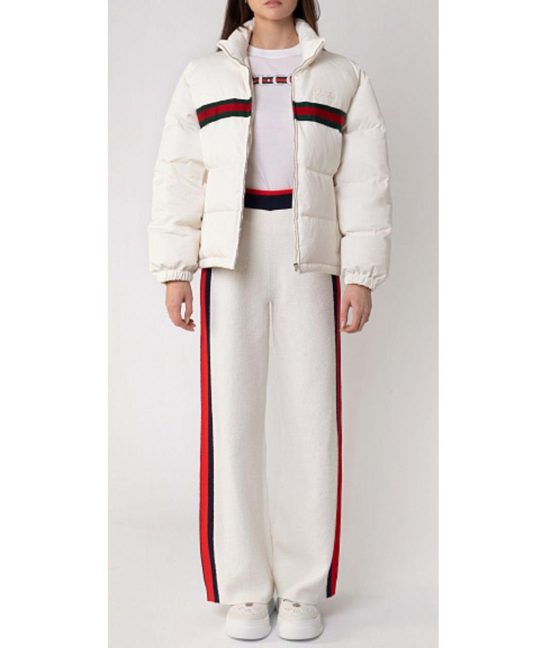 GUCCI Белый полиамидовый пуховик, фото 5