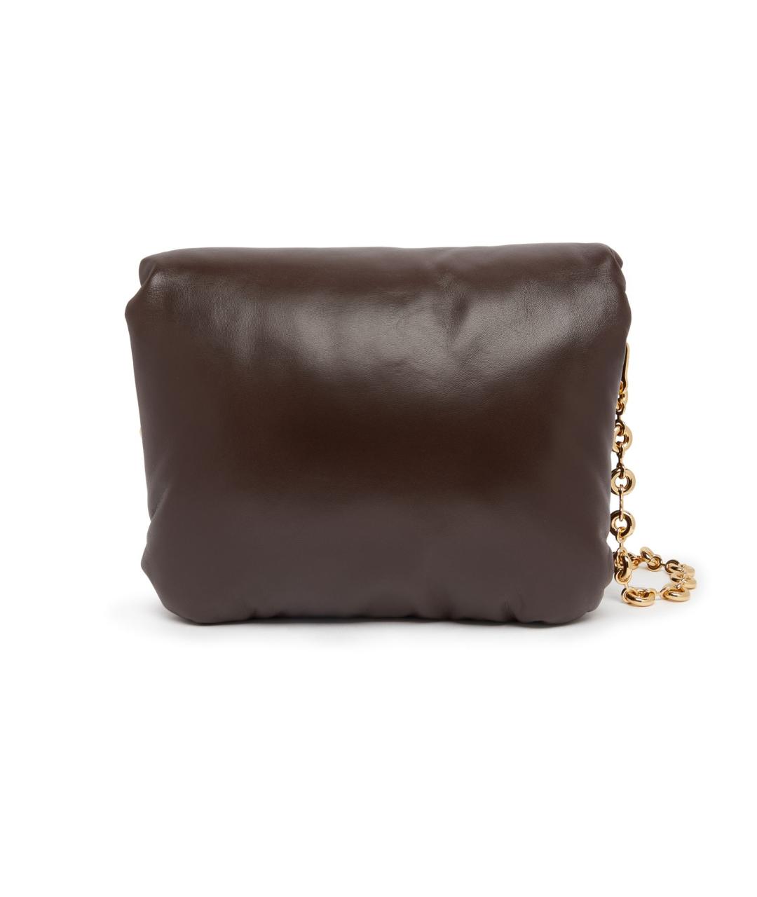 LOEWE Коричневая кожаная сумка через плечо, фото 3
