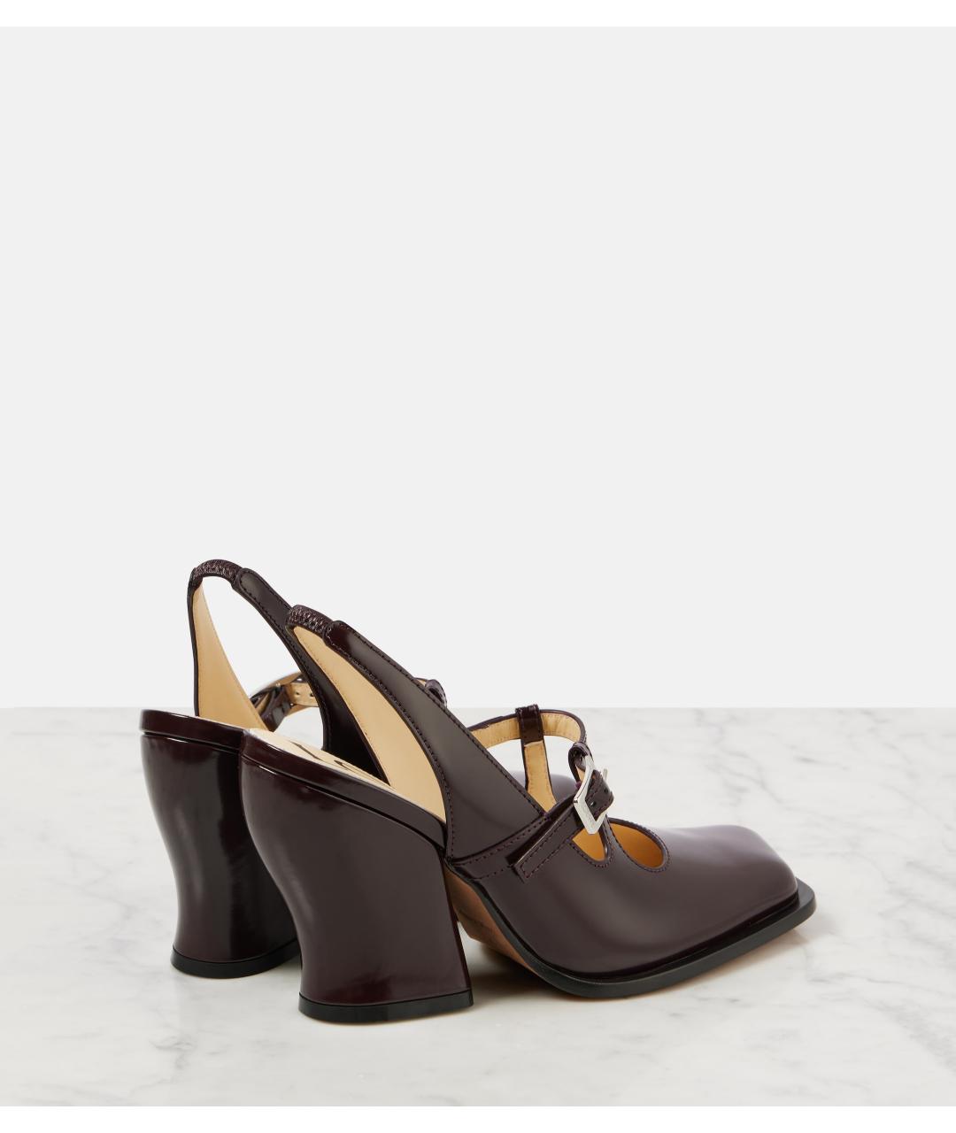 LOEWE Бордовые туфли, фото 5