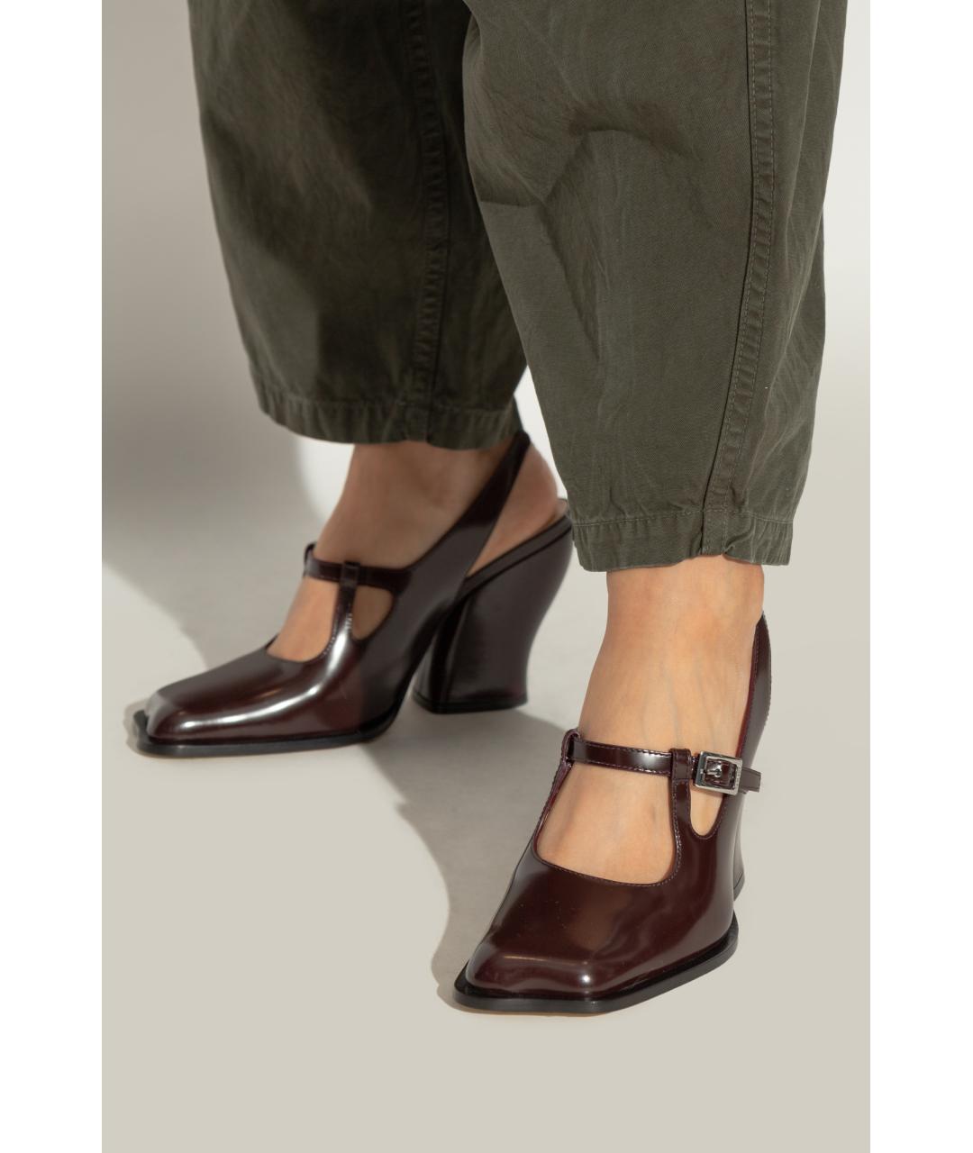 LOEWE Бордовые туфли, фото 9