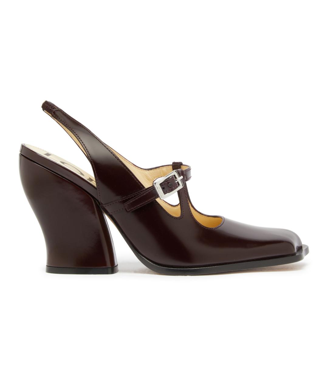 LOEWE Бордовые туфли, фото 1