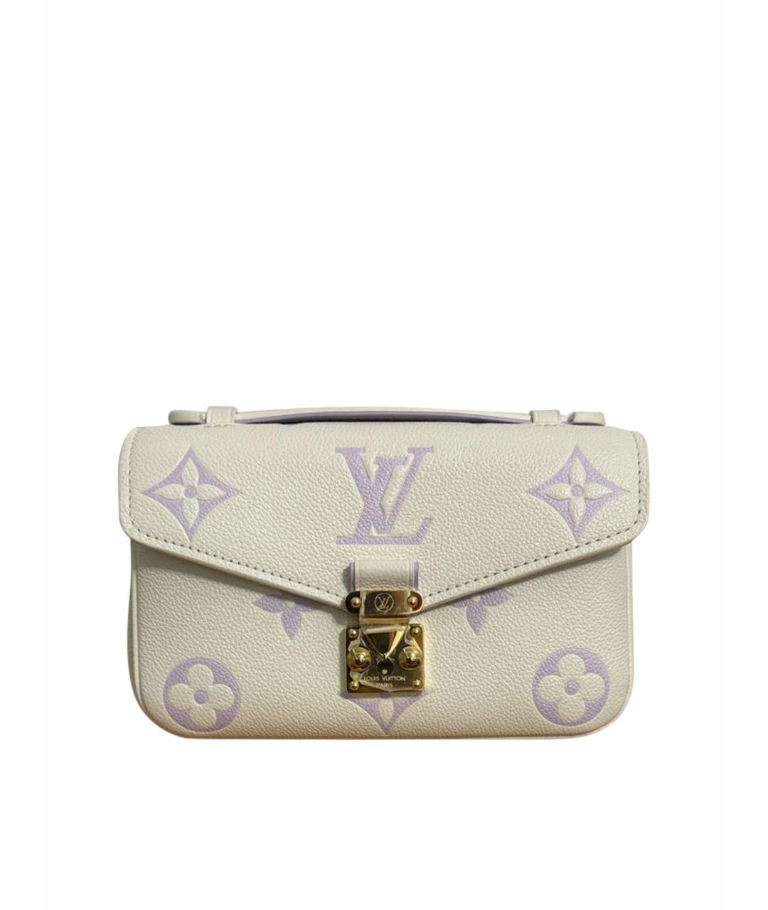 LOUIS VUITTON Бежевая кожаная сумка через плечо, фото 1