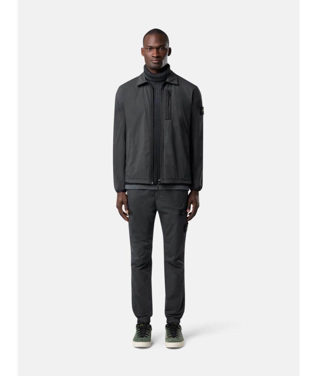STONE ISLAND Антрацитовая куртка, фото 8