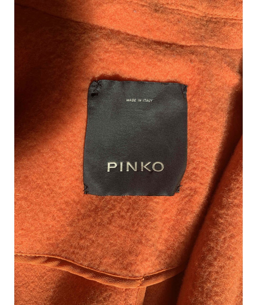 PINKO Оранжевое шерстяное пальто, фото 3