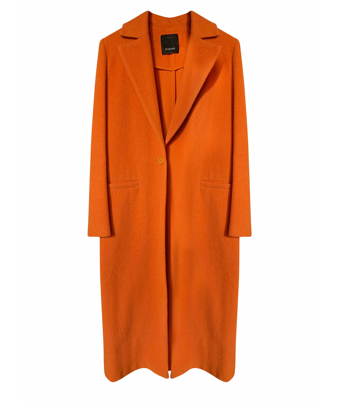 PINKO Оранжевое шерстяное пальто, фото 1