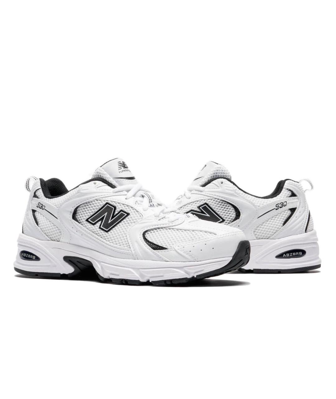 NEW BALANCE Белые текстильные кроссовки, фото 9