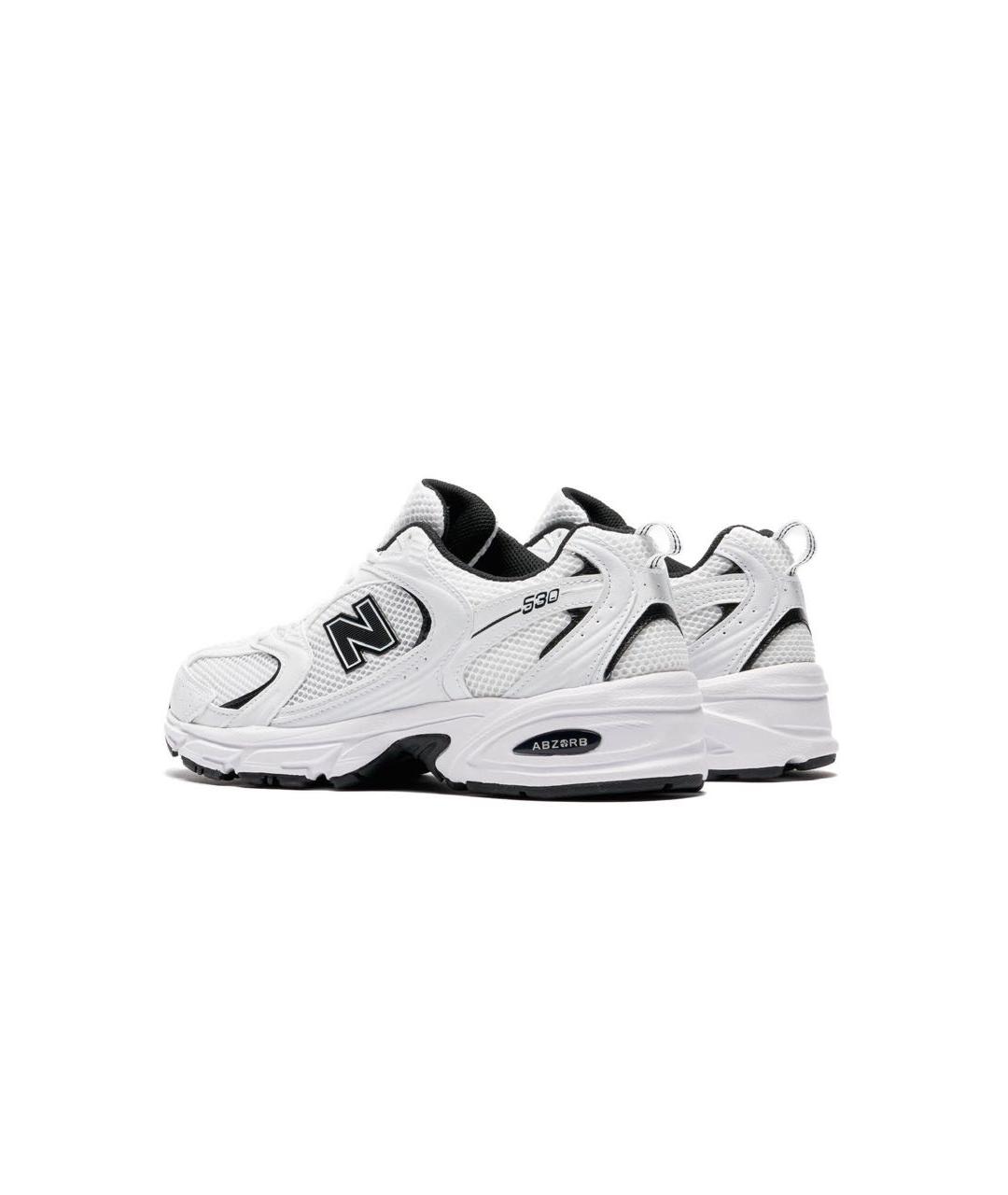 NEW BALANCE Белые текстильные кроссовки, фото 8