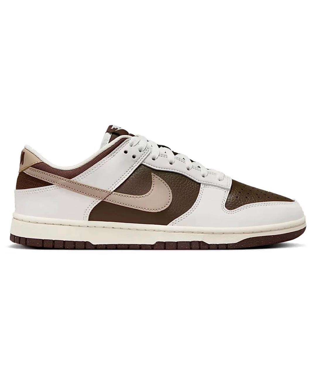 NIKE Коричневые кожаные низкие кроссовки / кеды, фото 9