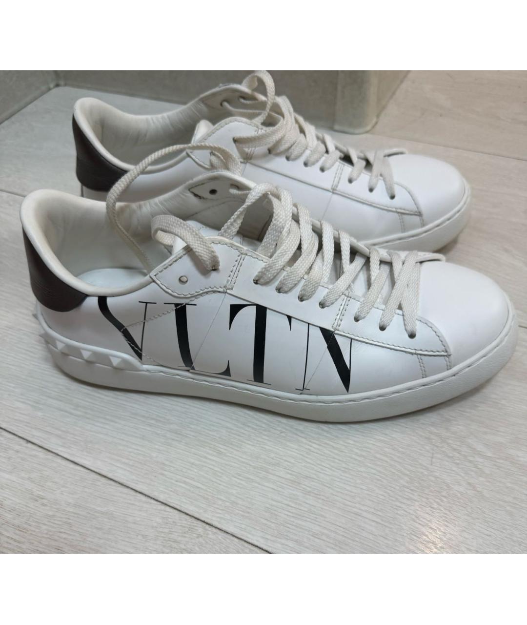 VALENTINO Белые кожаные кеды, фото 5