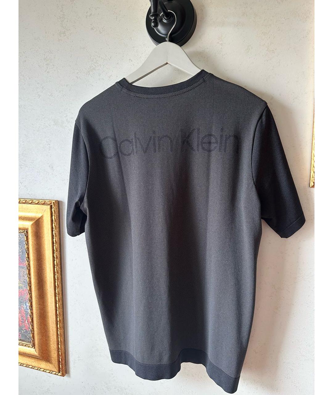 CALVIN KLEIN Антрацитовая футболка, фото 2