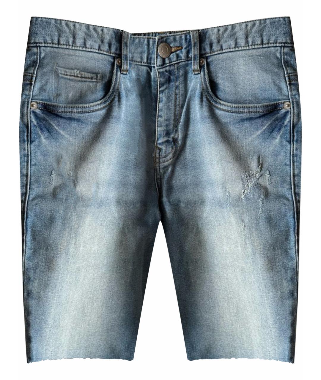 CALVIN KLEIN Голубые деним шорты, фото 1