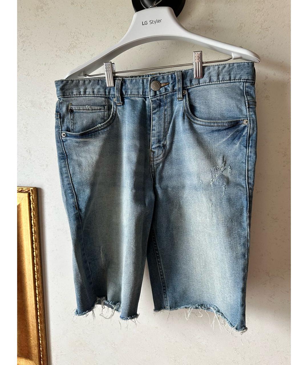 CALVIN KLEIN Голубые деним шорты, фото 4