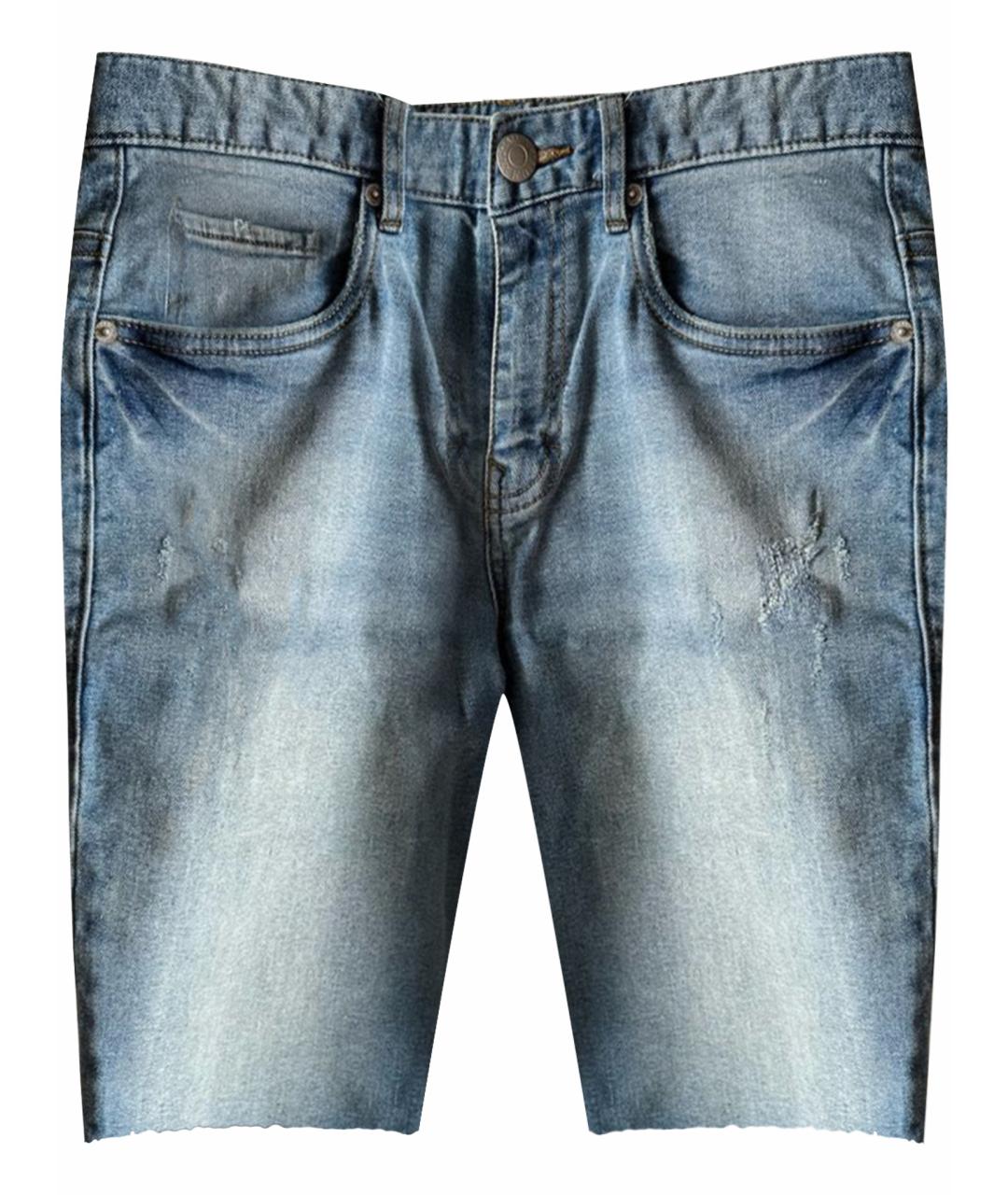 CALVIN KLEIN Голубые деним шорты, фото 5