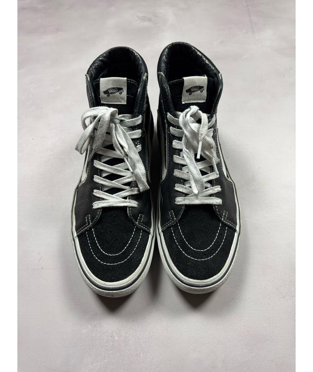 VANS Черные текстильные высокие кроссовки / кеды, фото 4