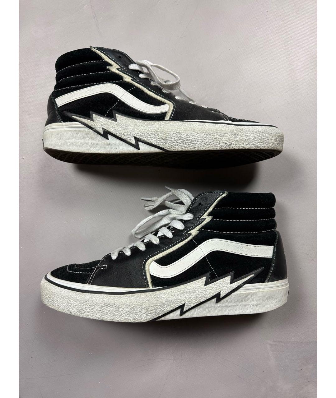 VANS Черные текстильные высокие кроссовки / кеды, фото 2