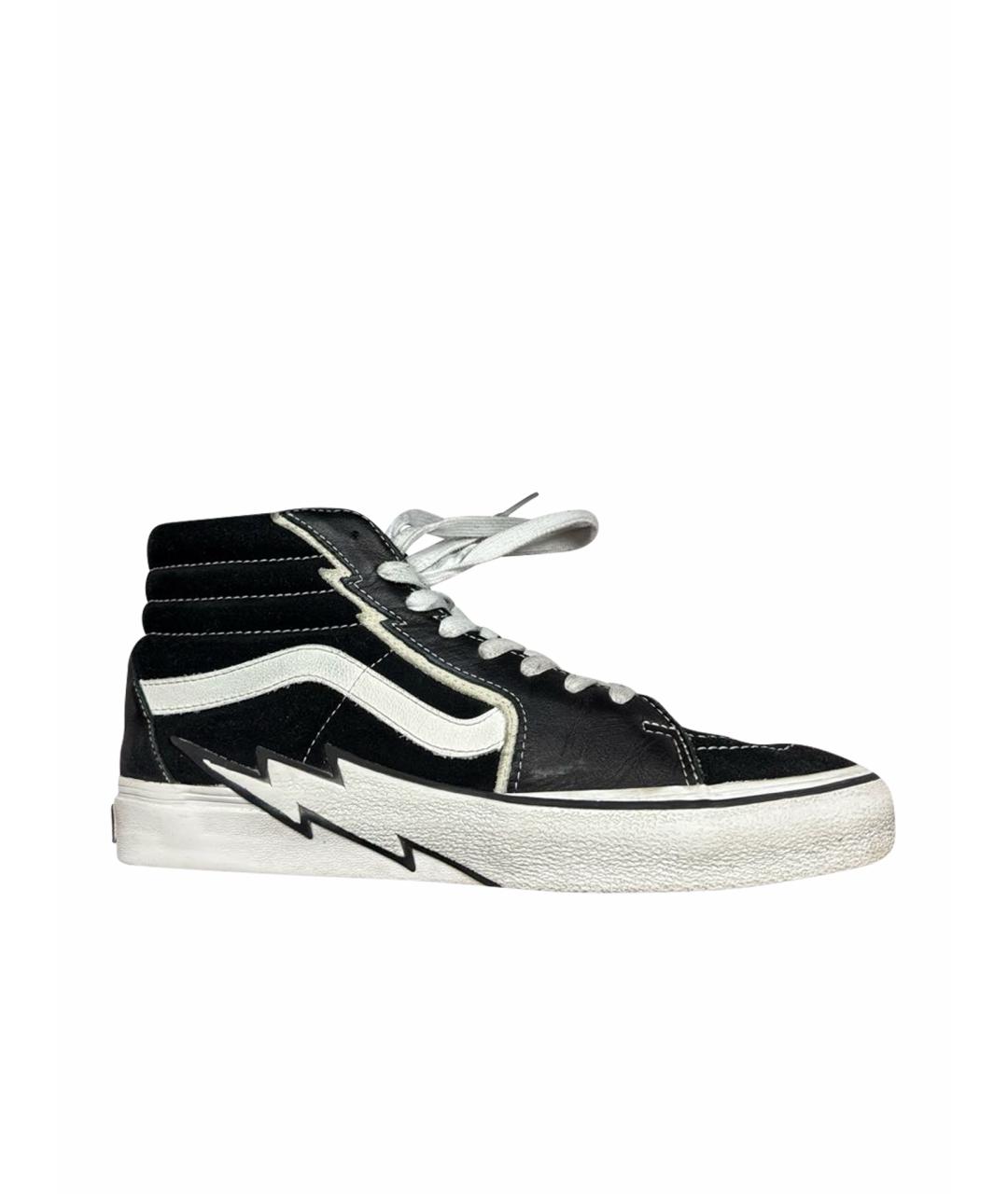 VANS Черные текстильные высокие кроссовки / кеды, фото 1