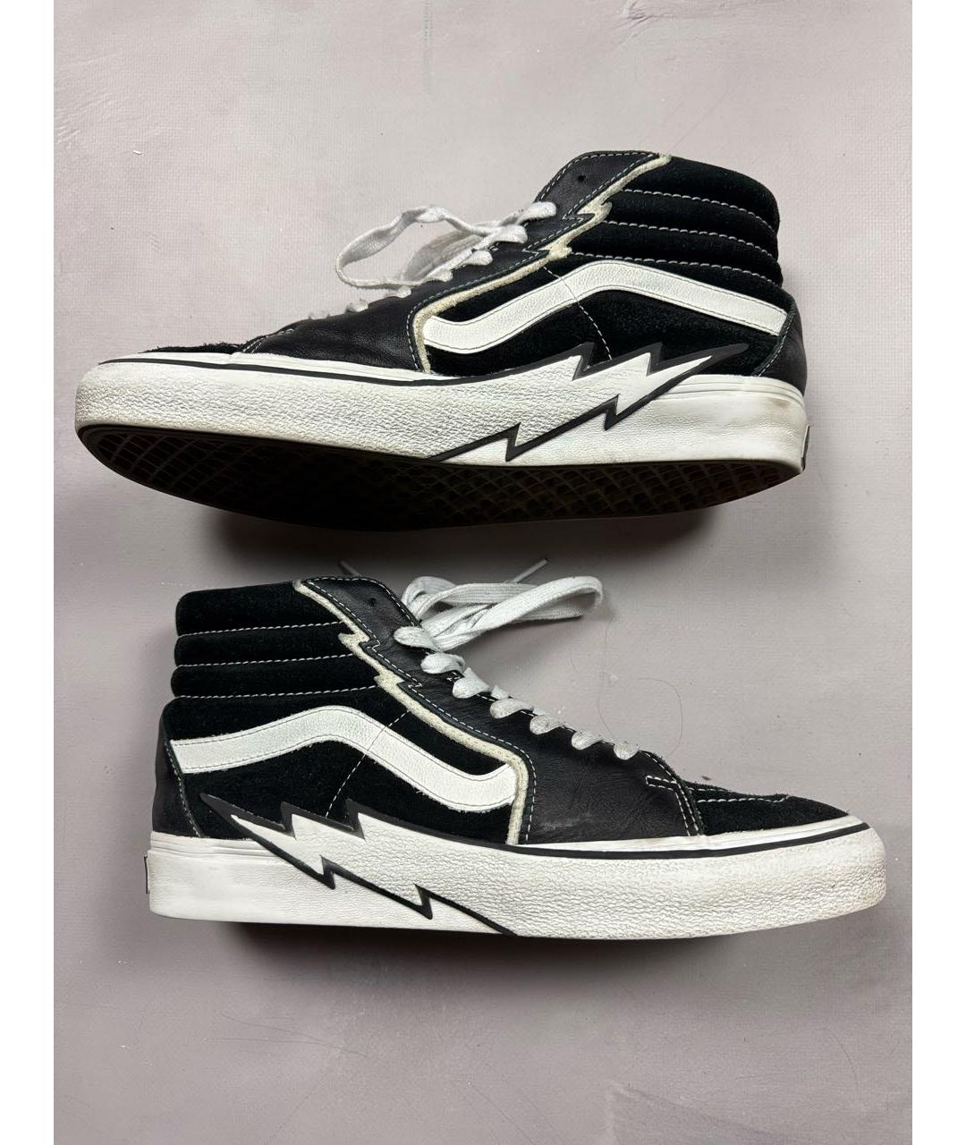 VANS Черные текстильные высокие кроссовки / кеды, фото 9