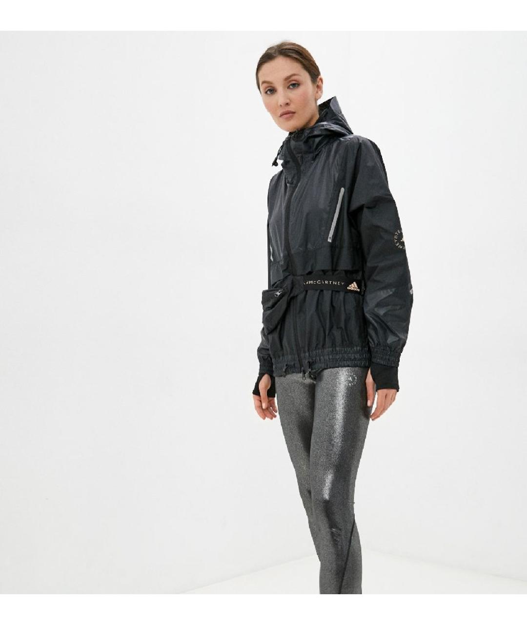 ADIDAS BY STELLA MCCARTNEY Черная полиэстеровая спортивная куртка, фото 4