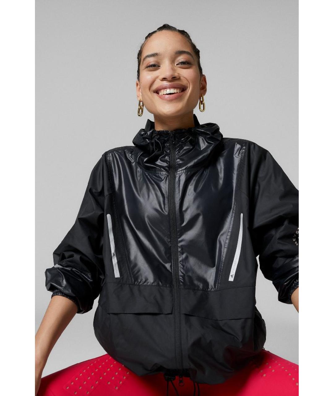 ADIDAS BY STELLA MCCARTNEY Черная полиэстеровая спортивная куртка, фото 7