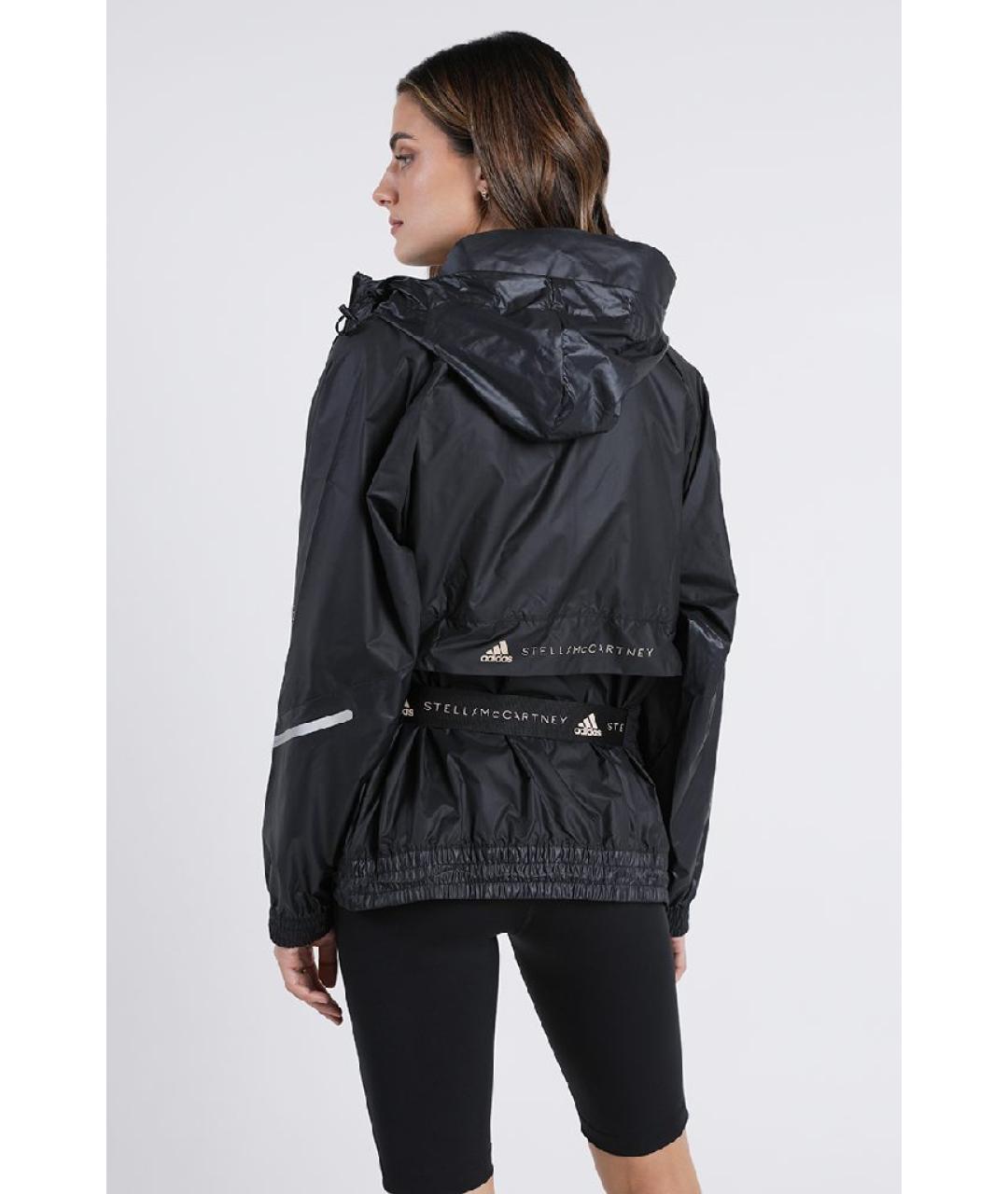 ADIDAS BY STELLA MCCARTNEY Черная полиэстеровая спортивная куртка, фото 3