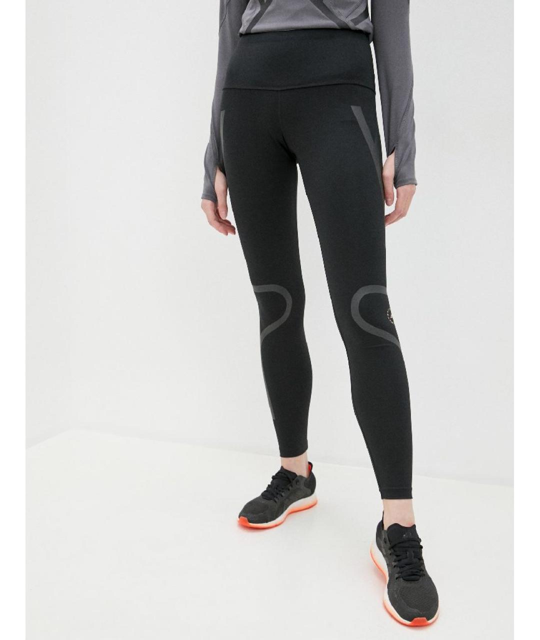 ADIDAS BY STELLA MCCARTNEY Черные полиэстеровые леггинсы и велосипедки, фото 2