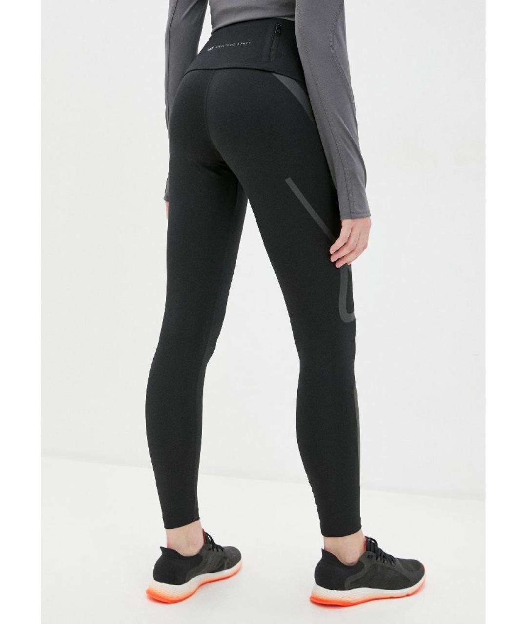 ADIDAS BY STELLA MCCARTNEY Черные полиэстеровые леггинсы и велосипедки, фото 3