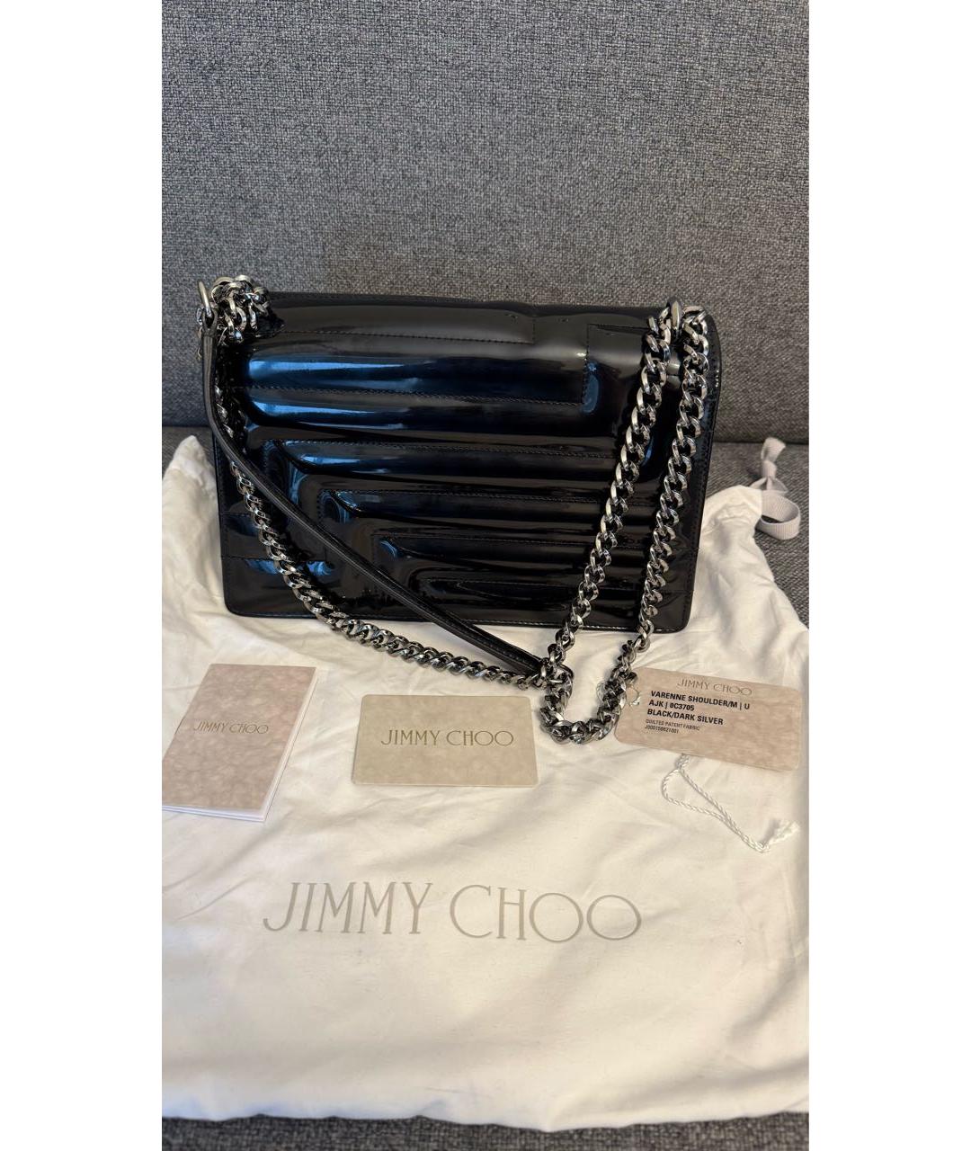 JIMMY CHOO Черная сумка через плечо, фото 8
