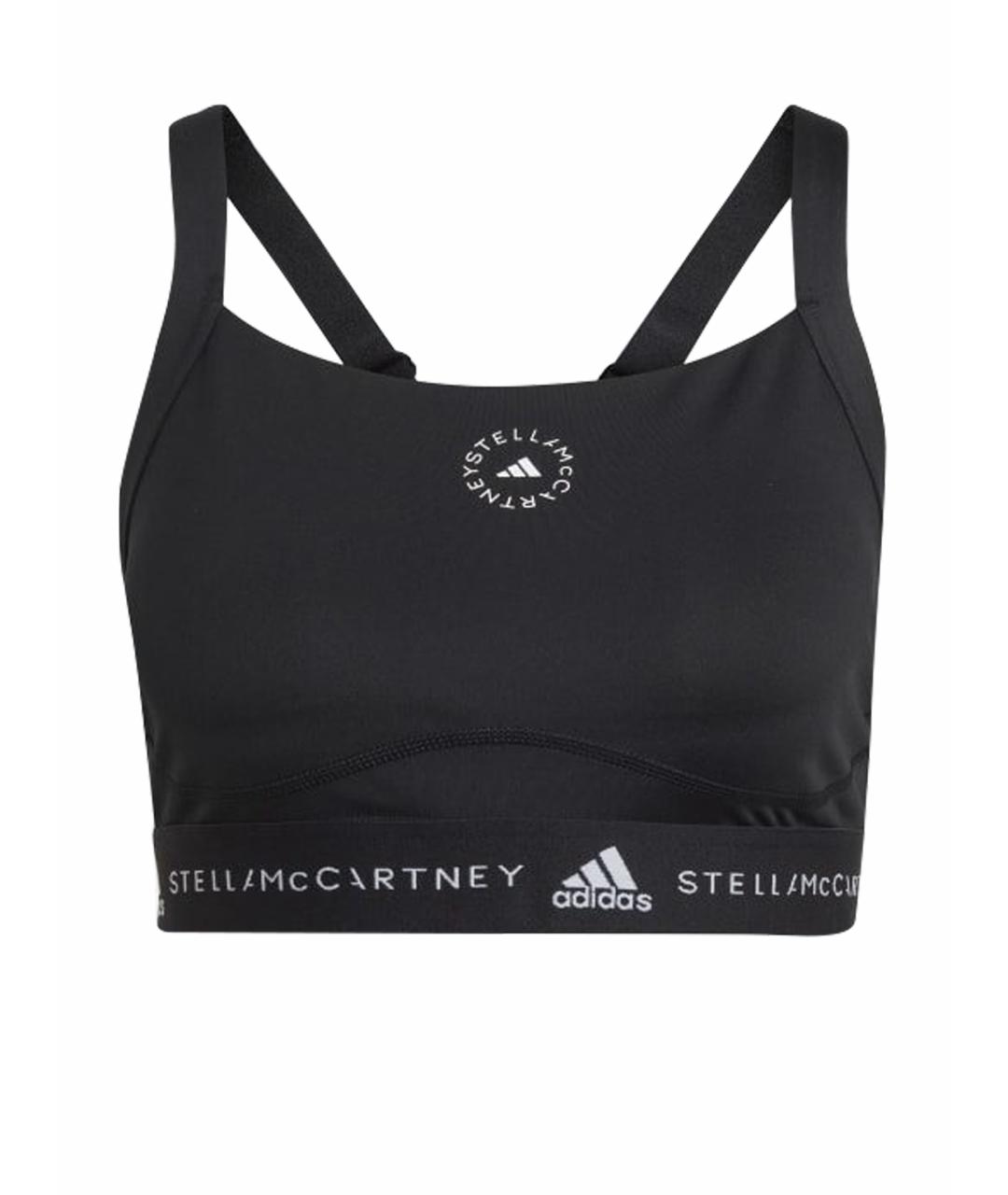 ADIDAS BY STELLA MCCARTNEY Черная полиэстеровая майка, фото 1