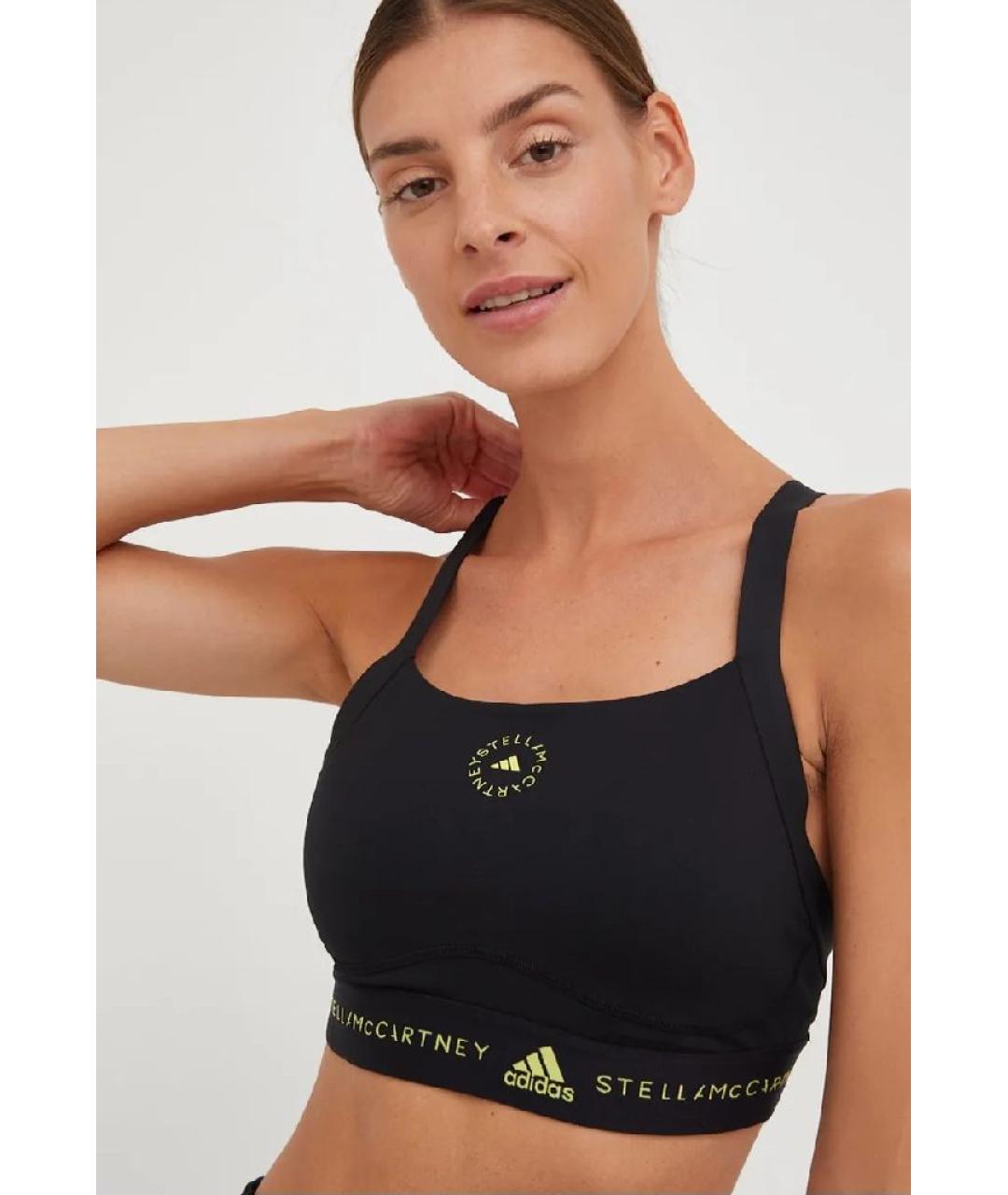 ADIDAS BY STELLA MCCARTNEY Черная полиэстеровая майка, фото 4
