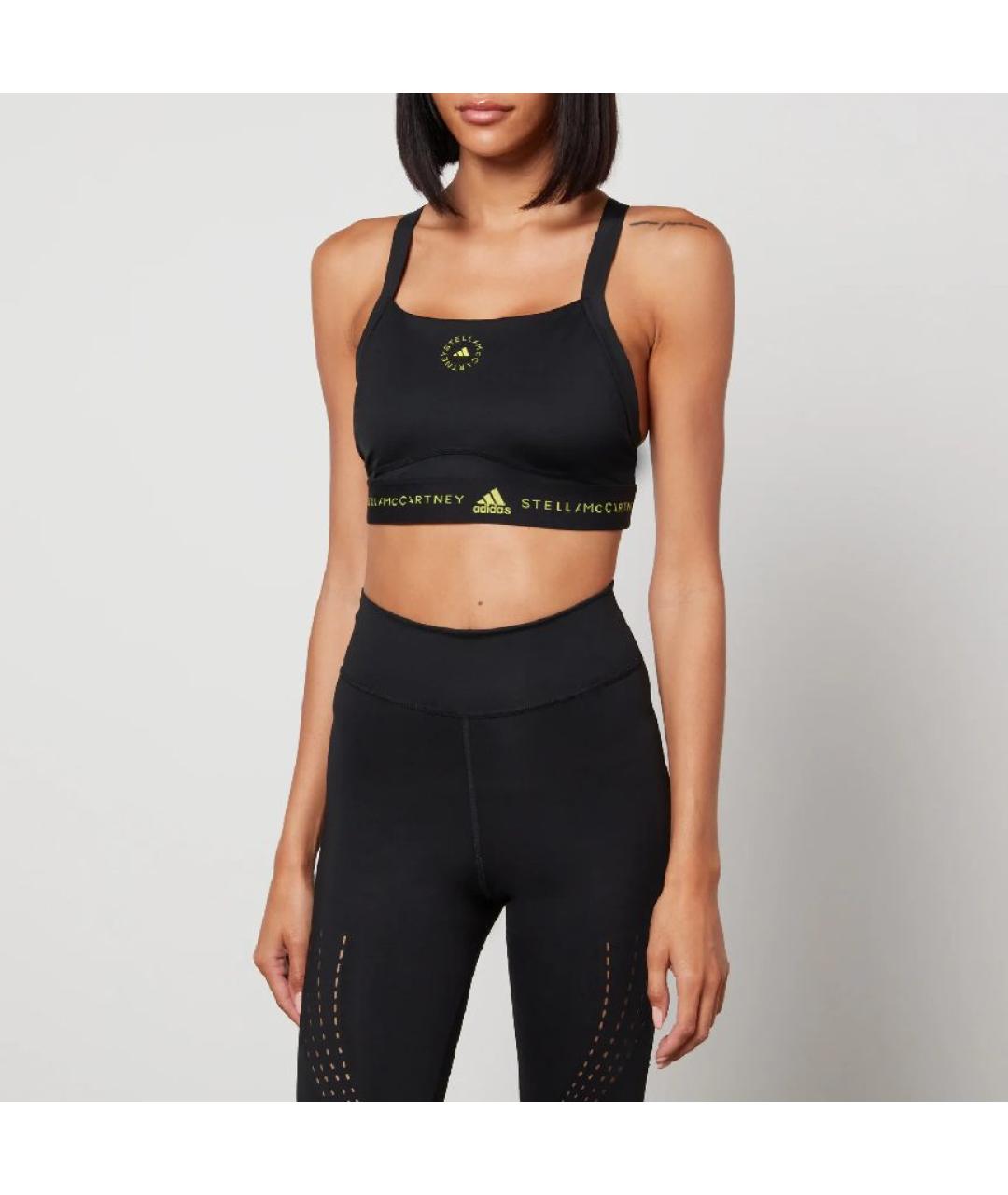 ADIDAS BY STELLA MCCARTNEY Черная полиэстеровая майка, фото 3