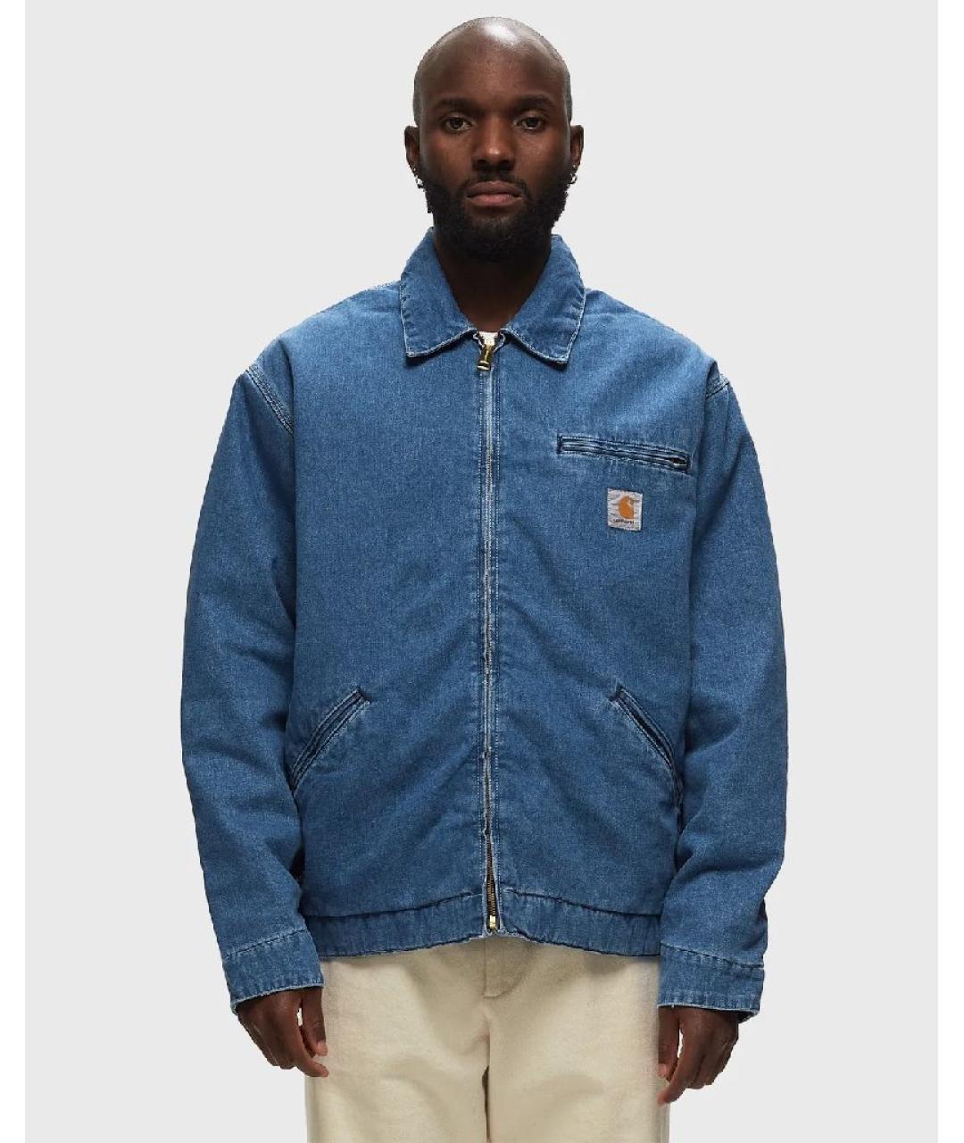 CARHARTT WIP Синяя деним куртка, фото 6