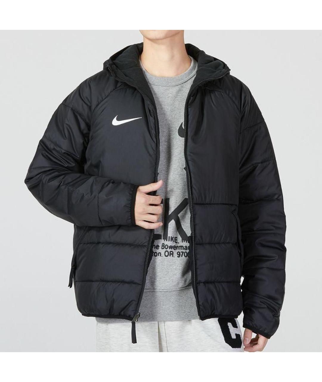 NIKE Черная полиэстеровая куртка, фото 2