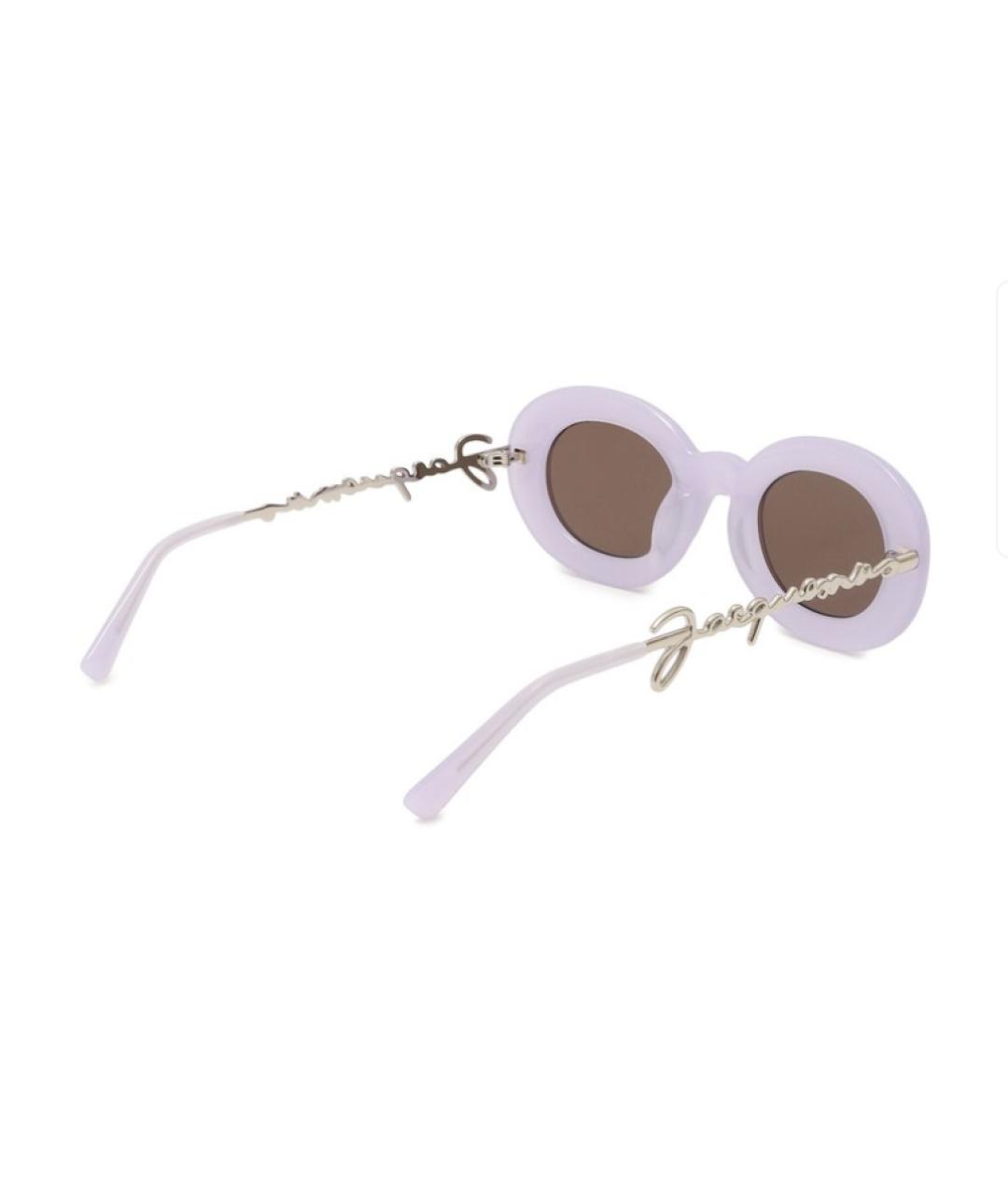 JACQUEMUS Фиолетовые пластиковые солнцезащитные очки, фото 3