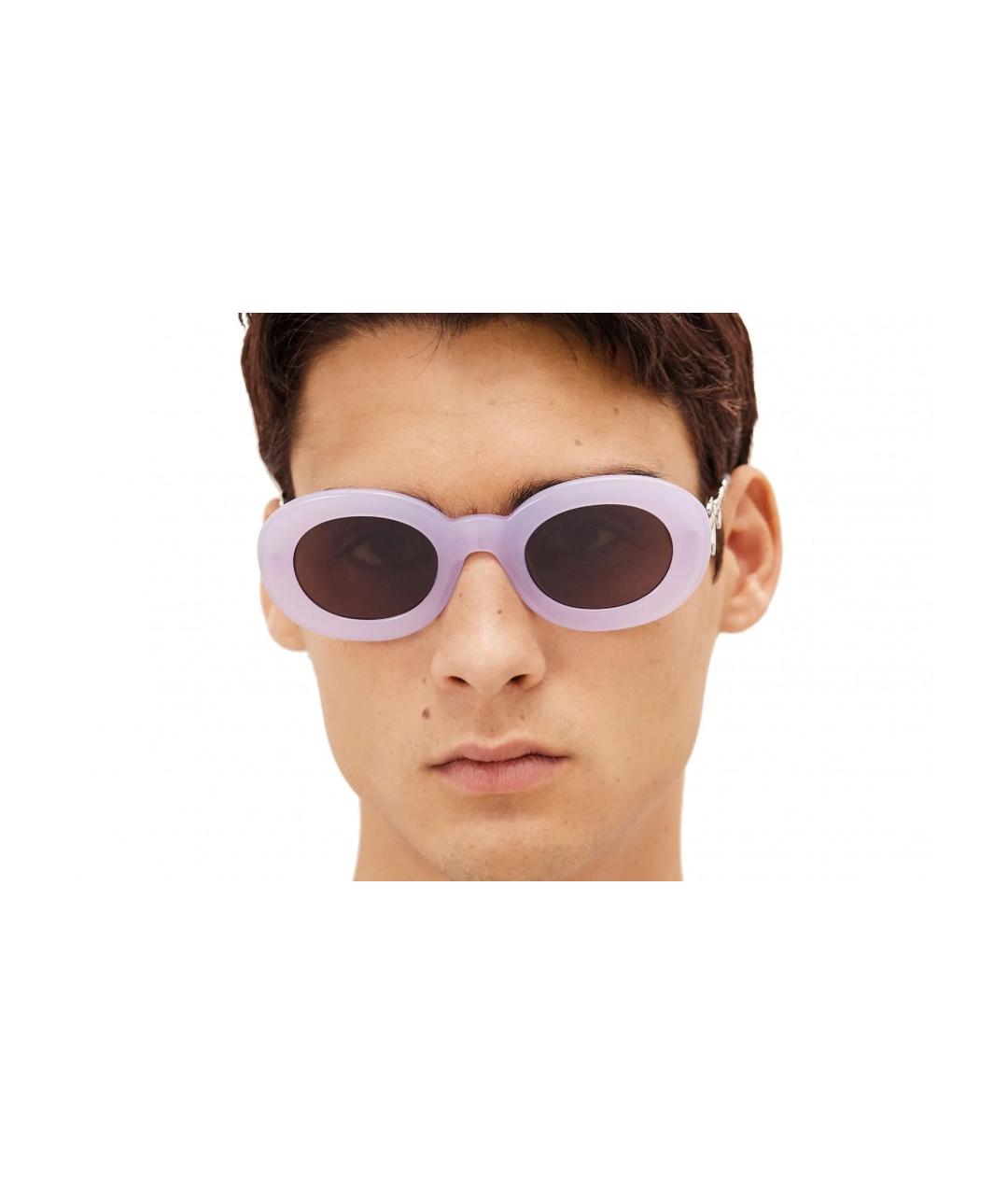 JACQUEMUS Фиолетовые пластиковые солнцезащитные очки, фото 7